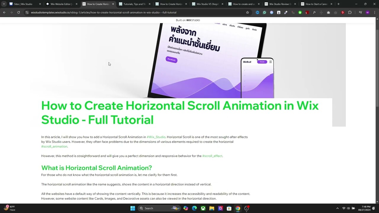Учебное пособие Wix Studio — как создать собственный блог с показателем эффективности 90+ [без кода]