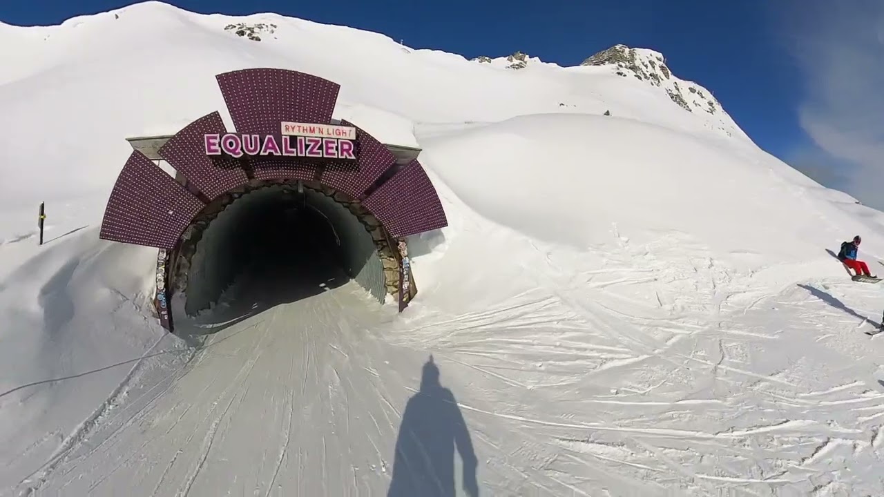 Skiing in La plagne 2024 March INSTA360 X3 Paradiski France