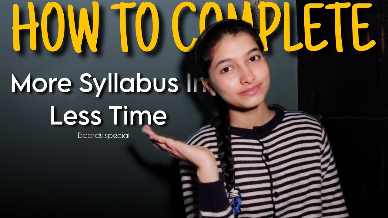 How to cover More syllabus in less time!! Red🚨🚨