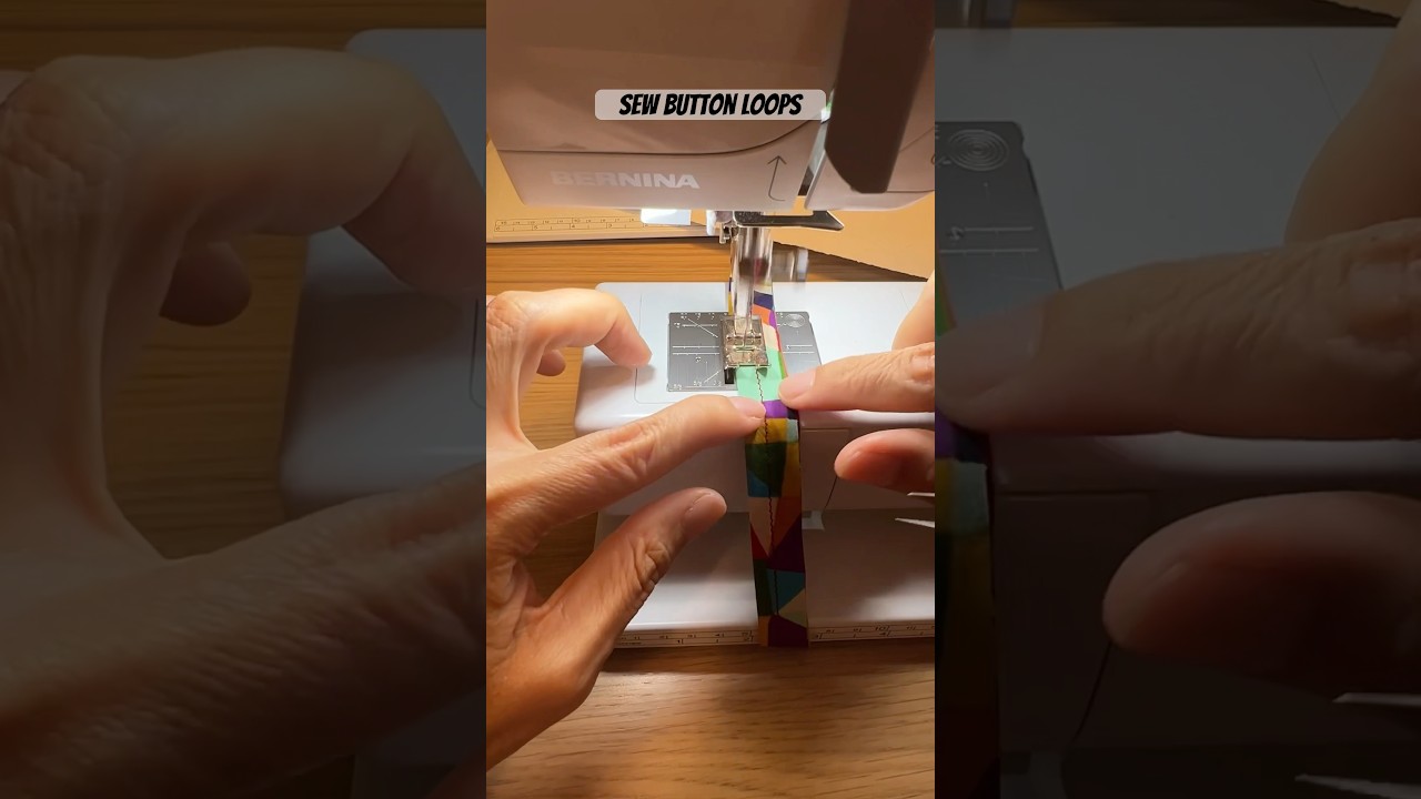 Sewing Button Loops #sew #diycrafts #sewingprojects #sewing #sewcreative #sewingtutorial #handmade