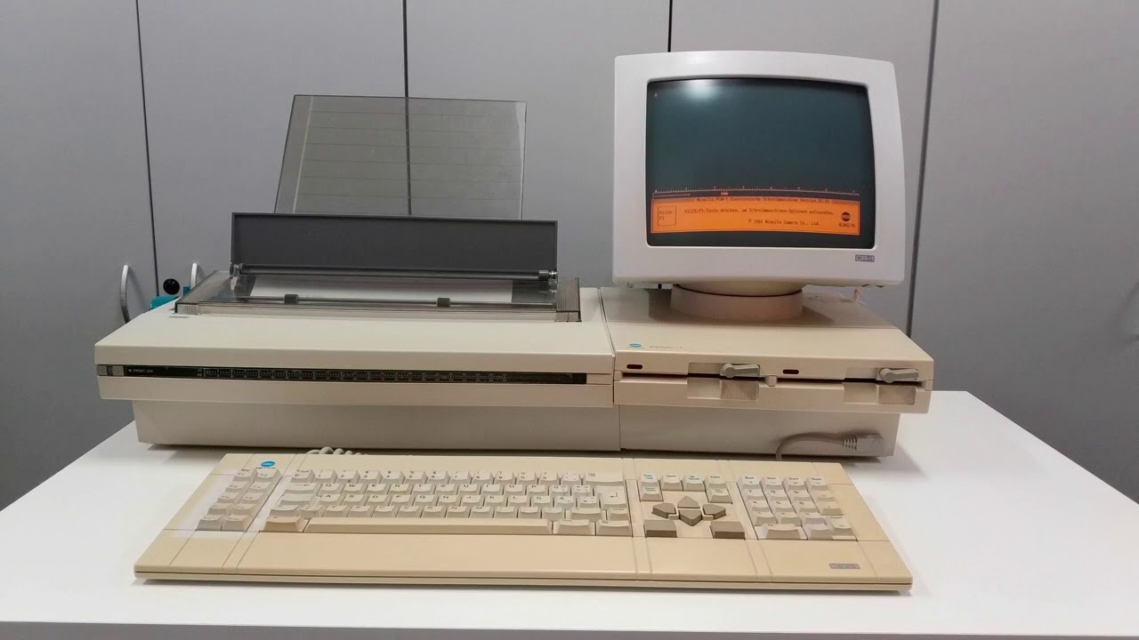 Vintage computer Minolta PCW-1 (listed on eBay) (sold)