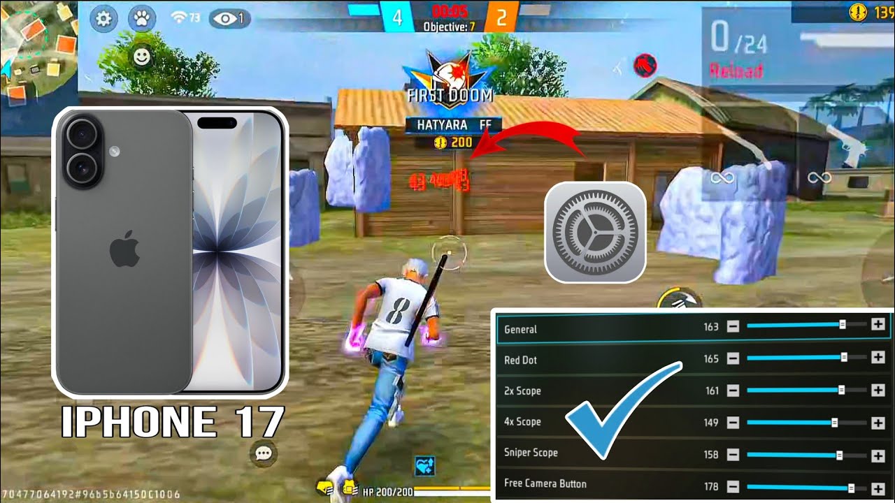 настройки чувствительности free fire на iphone 17 l ⚙️ настройки для хэдшотов free fire на iphone...