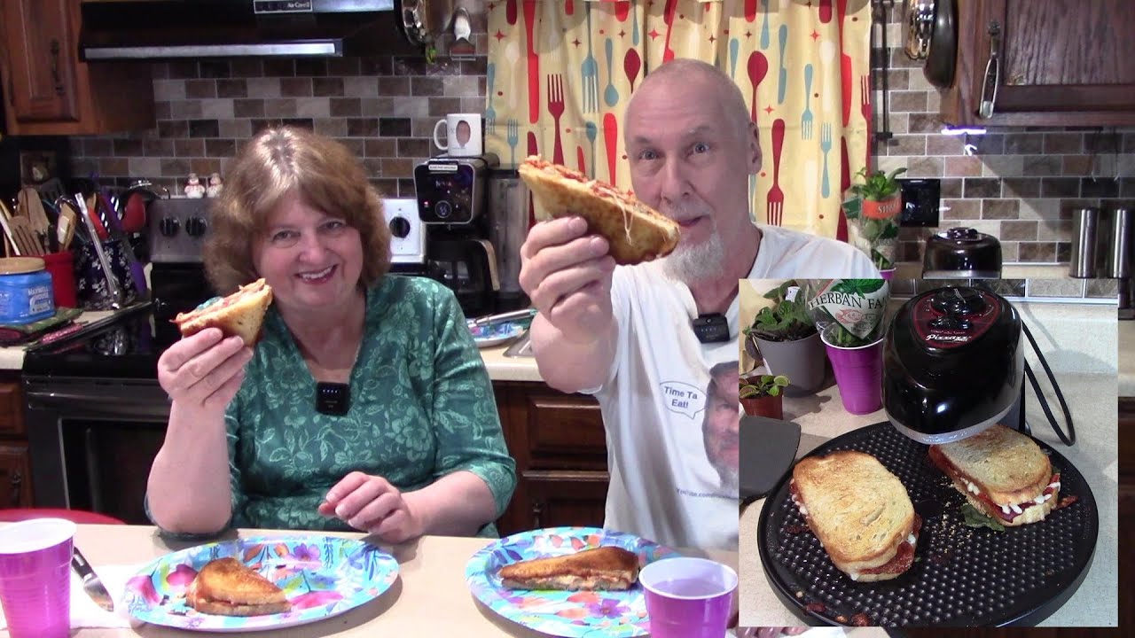 Pizza Sandwiches on a Pizzazz Rotating Oven