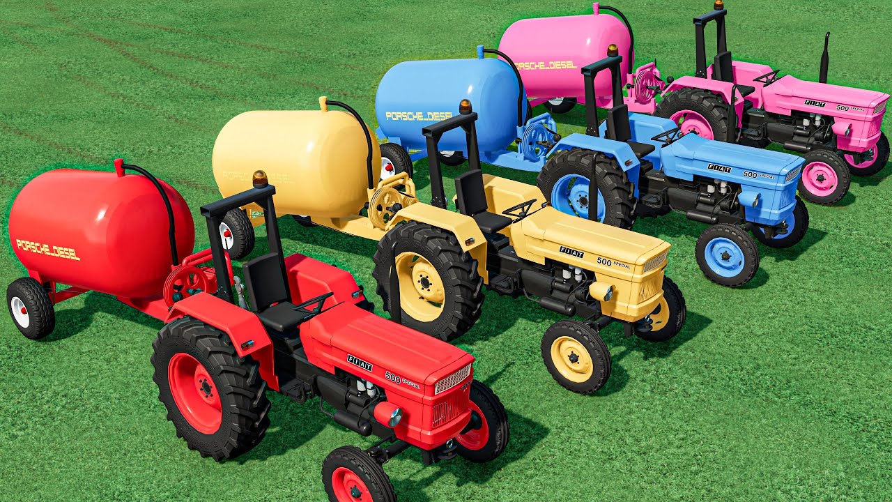 Work With Colors - DEEP MUD, SLURRY TANKER , Mini Tractors , TRUCKS , Trailer - Farming Simulator 22