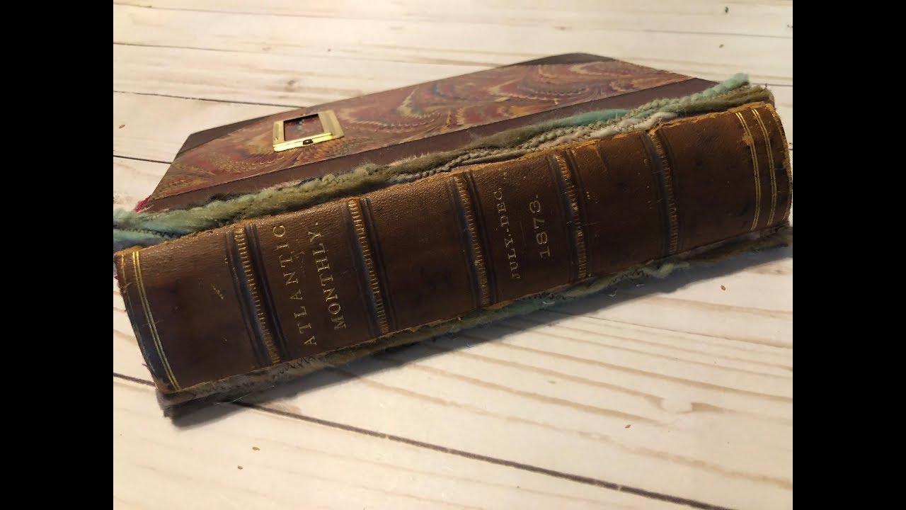 Craft With Me:  Making a Binder Out of an Antique Book