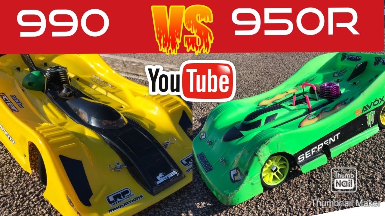 1ere COURSE POURSUITE 4X4 PISTE 1/8 SERPENT 990 NOVA RACE vs SERPENT 950R NOVA FSI - MATRIX  - MRCB