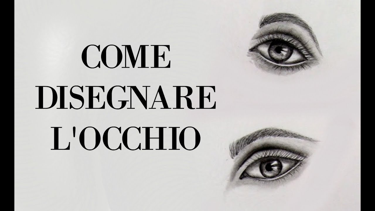COME DISEGNARE L'OCCHIO, modo facile.  How to draw eyes Corso di disegno lez.31Arte per Te