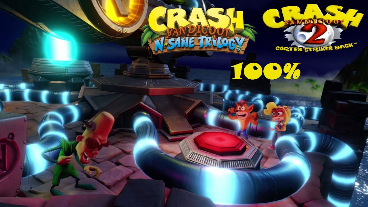 Crash Bandicoot 2 Cortex Strikes Back - N. Sane Trilogy - 100% Playthough