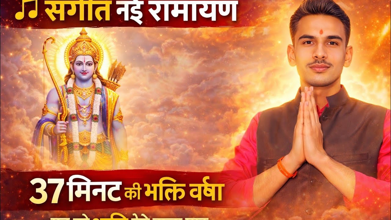 ऐसी संगीत रामायण पहले कभी नहीं सुनी होगी | 37 मिनट का दिव्य अनुभव 🔥💯 #trending #ramcharitmanas 