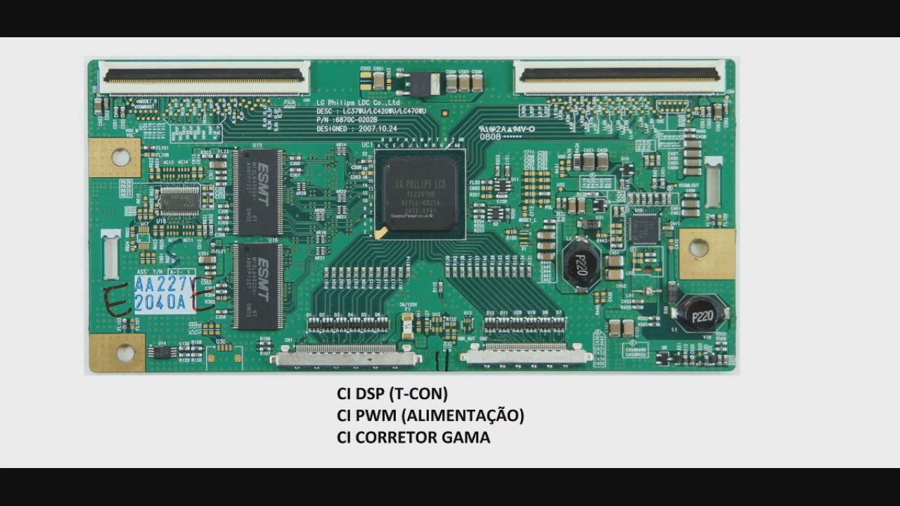 TV LCD 36   Exemplo de placa T con 1