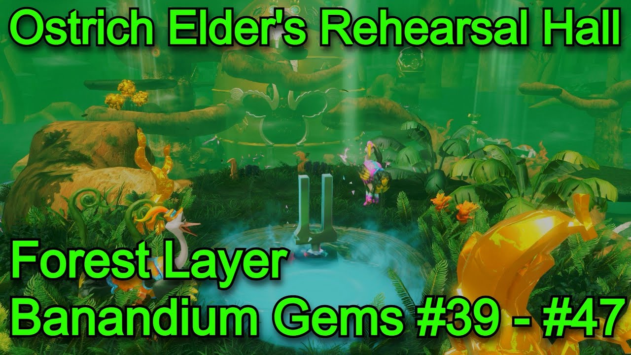 Donkey Kong Bananza - Forest Layer Banandium Gems #39-#47 - Ostrich Elder's Rehearsal (& Balloons)