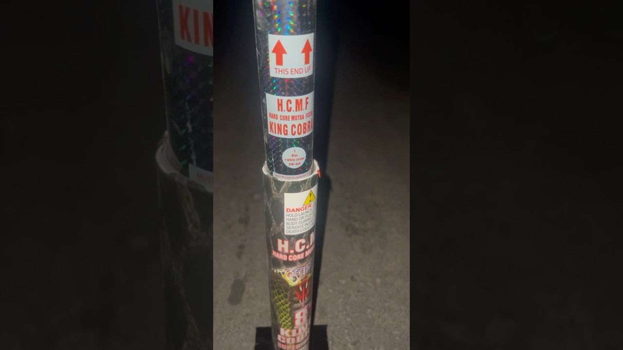 H.C.M.F 8&rdquo; #1 canister shell #fireworks #4thofjulyfireworks #pyro #pyrotechnica #nevada #pyroaddicts