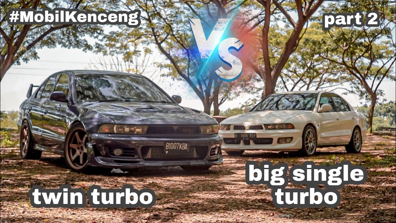 Mitsubishi Galant VR4 Twin Turbo vs Mitsubishi Galant Big Single Turbo | Galant ST turbo part 2