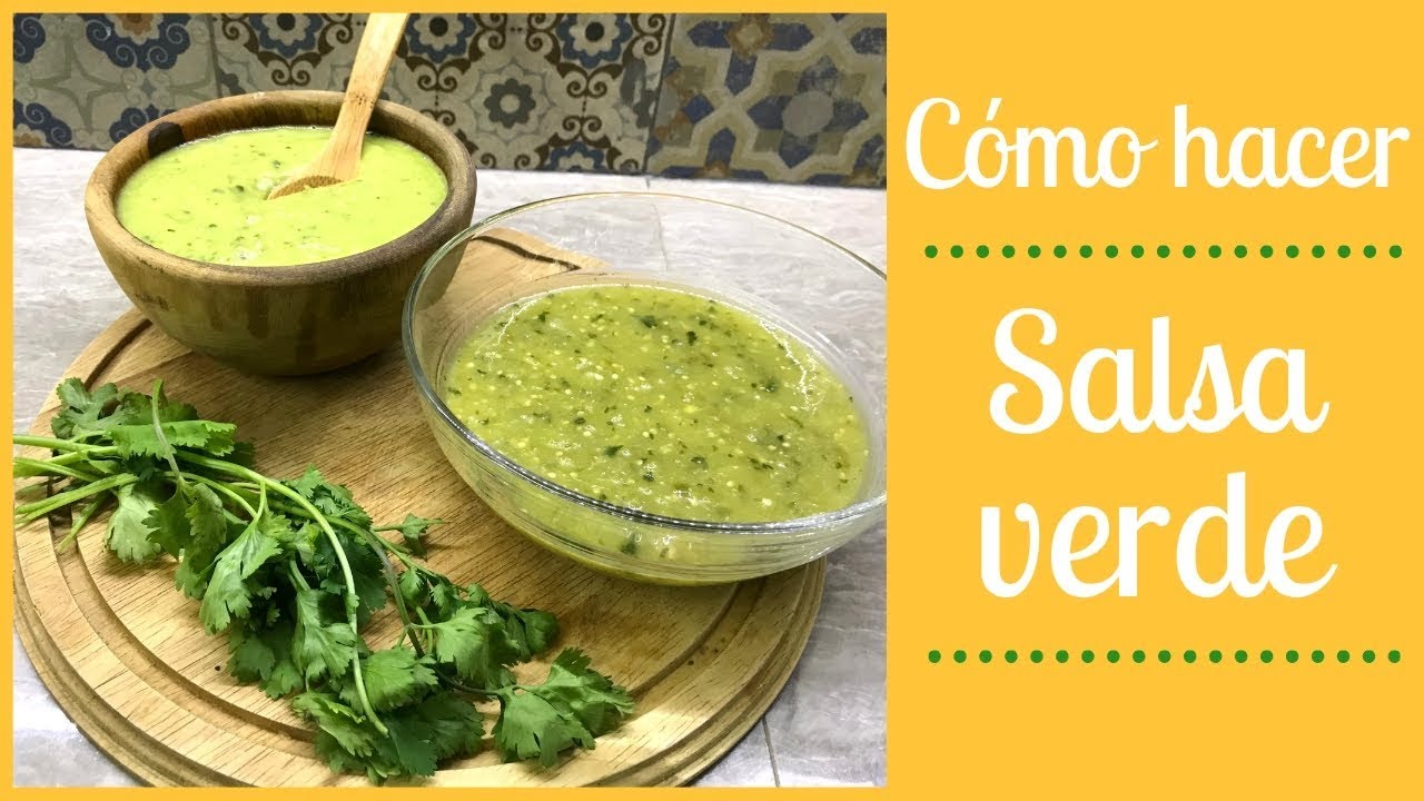 Salsa verde y salsa con aguacate | Cocina de Addy