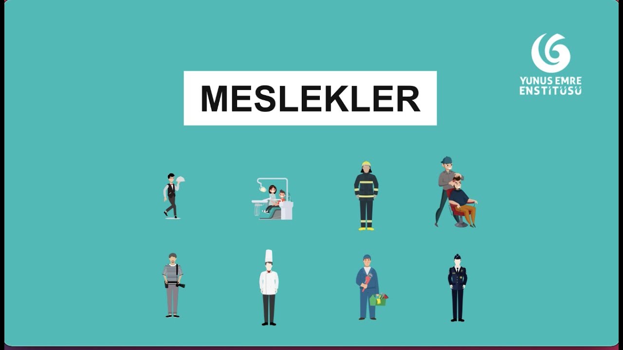 Türkçe Kelime Hazinem  - 11 / Meslekler (Professions)