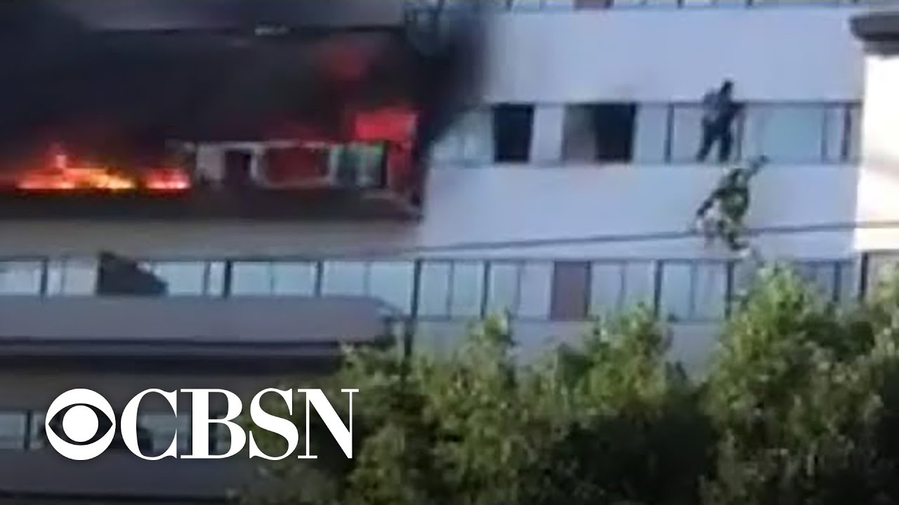 8 injured in Los Angeles high-rise fire
