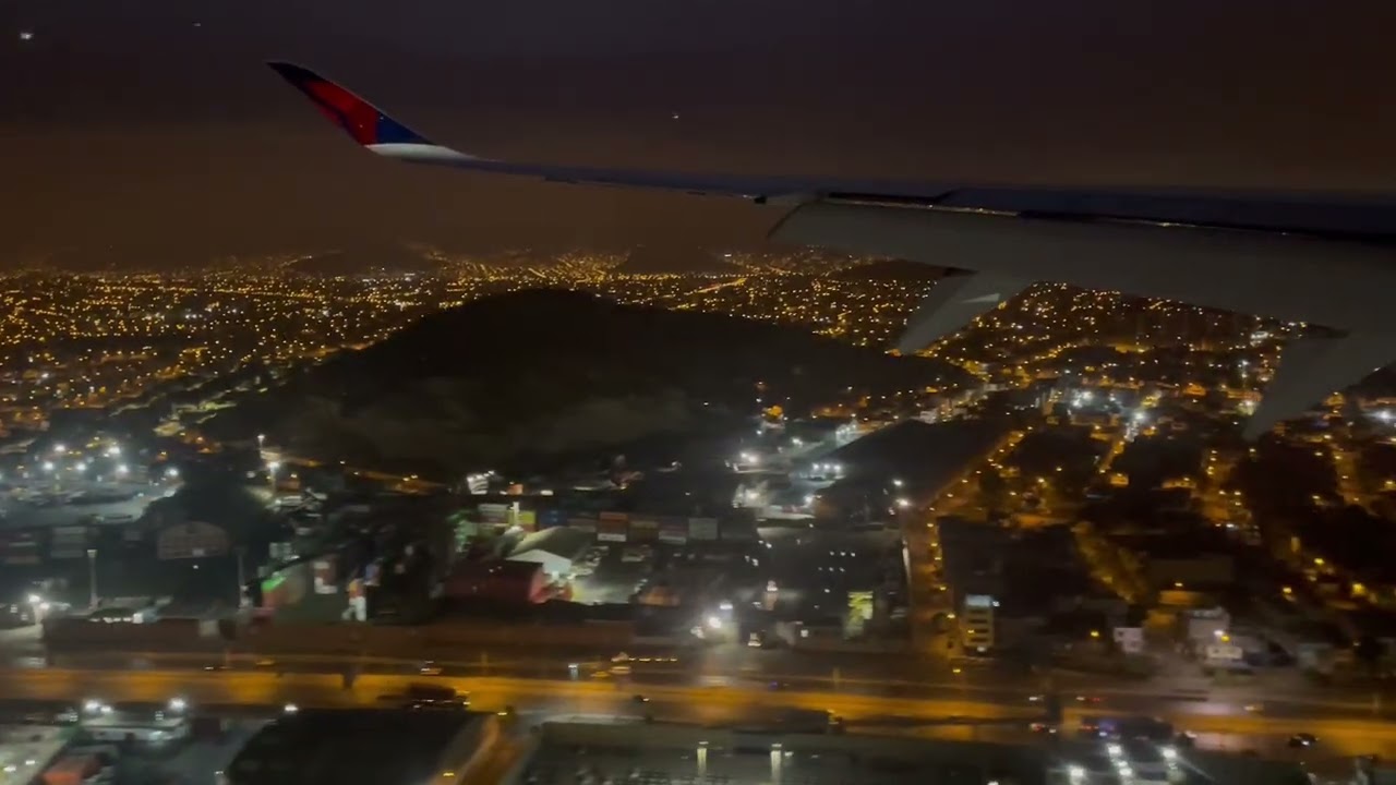 Landing Lima A350 Delta from Atlanta