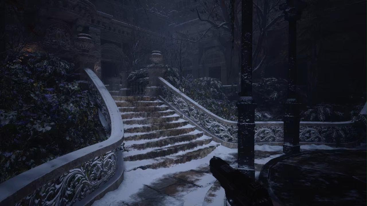 Llegar al patio y sala de abluciones - Resident Evil Village