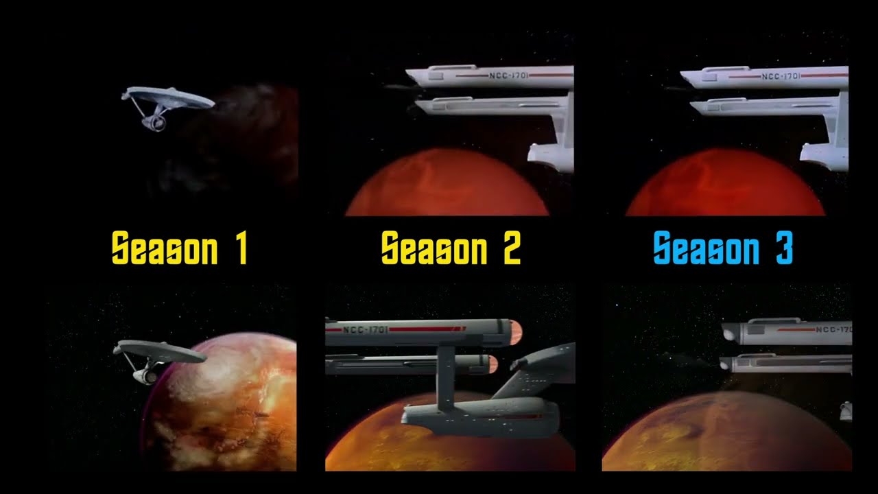 Star Trek TOS: Seasons 1-3 Intro Comparison (Originals + Remasters)