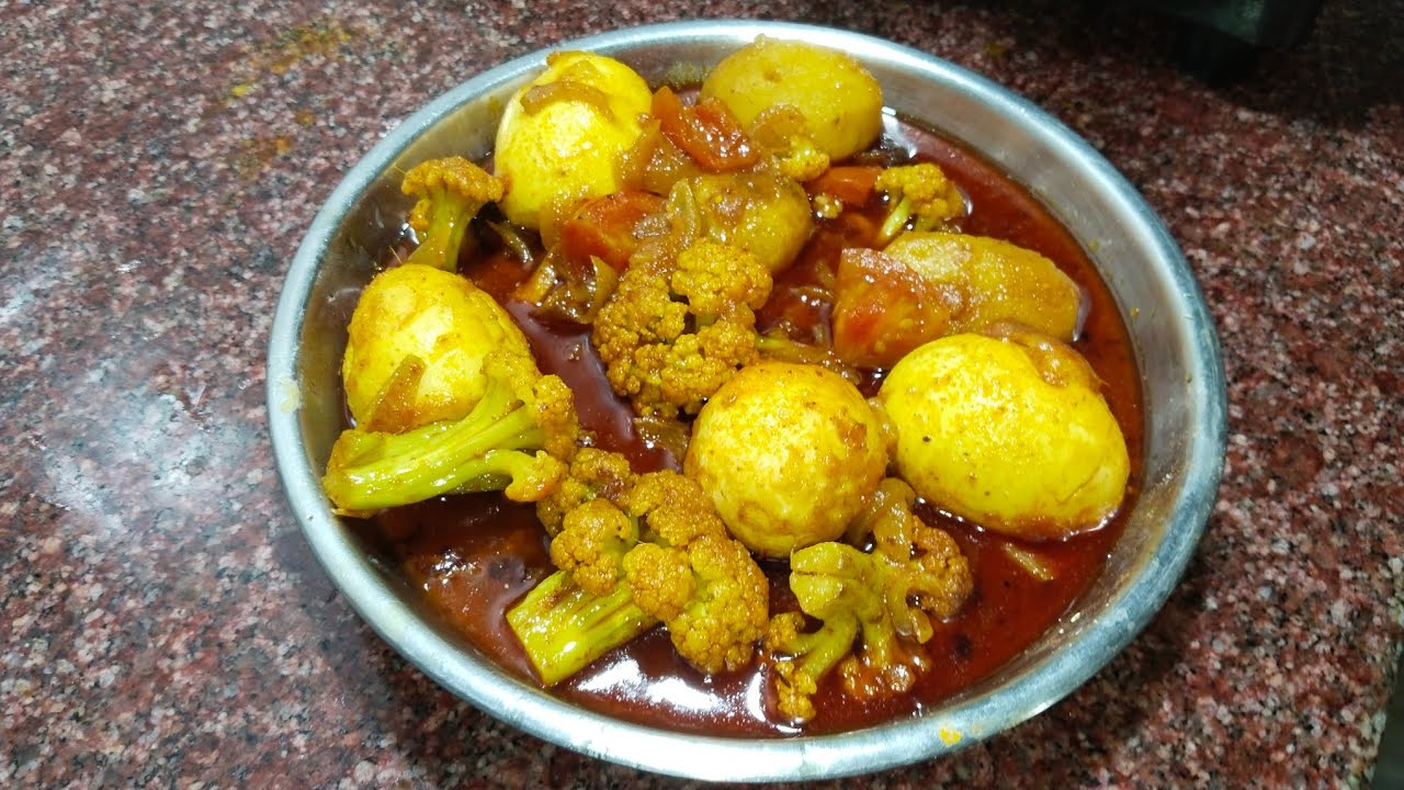 হাঁসের ডিম ফুলকপি আলু দিয়ে ডালনা