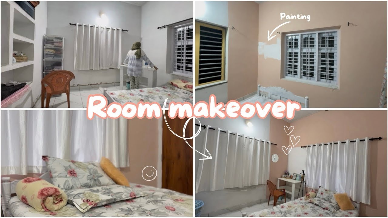 Room makeover🌷✨🧸|painting🎨|മലയാളം|iniiyah💗