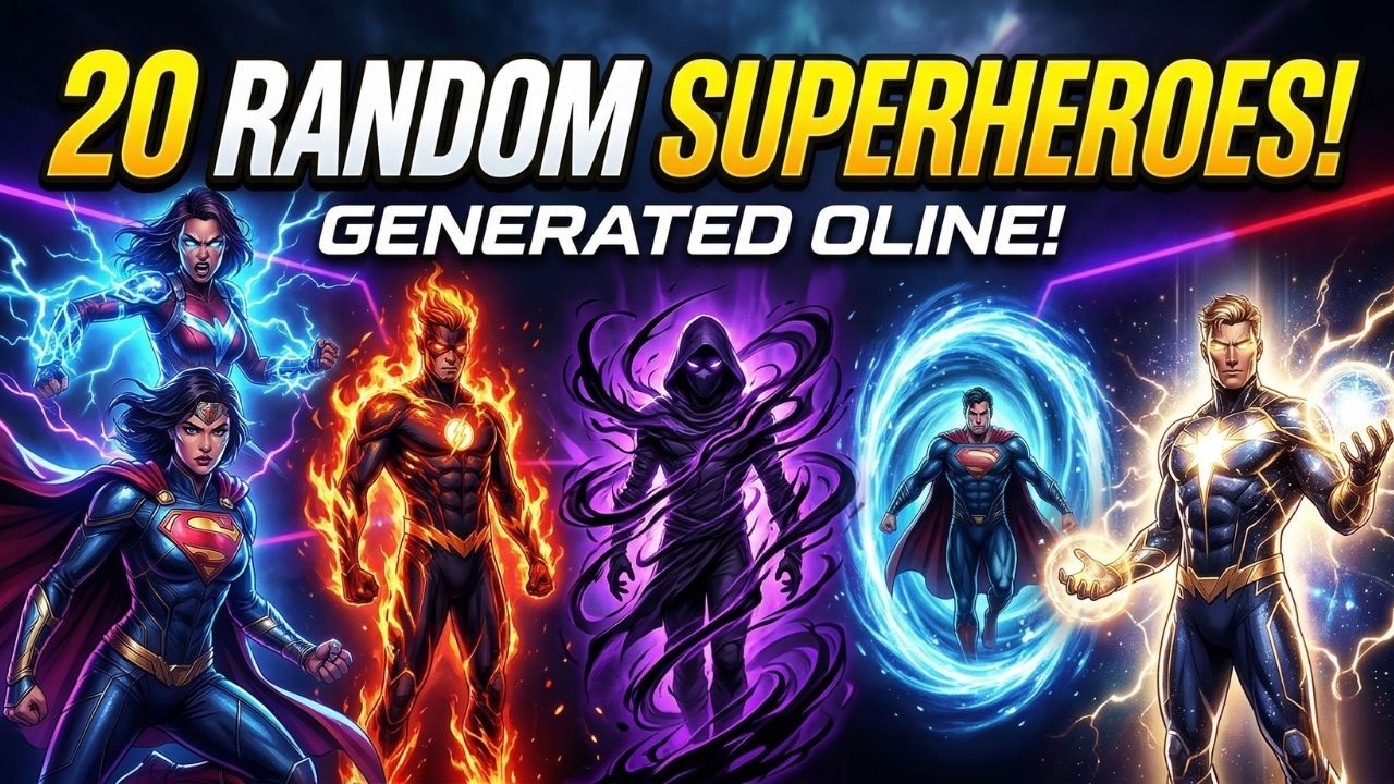 Creating 20 Random Superheroes Using a Random Superpower Generator