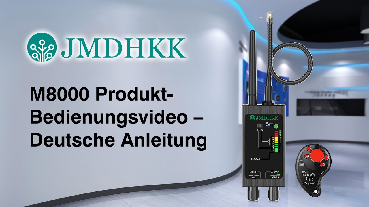 M8000 Produkt-Bedienungsvideo – Deutsche Anleitung