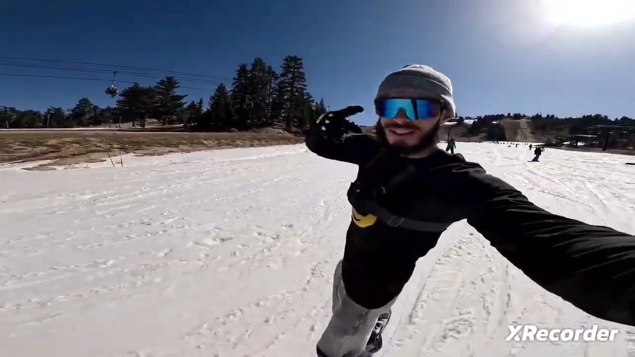  snowboarding for the first time 🏔️🏂
