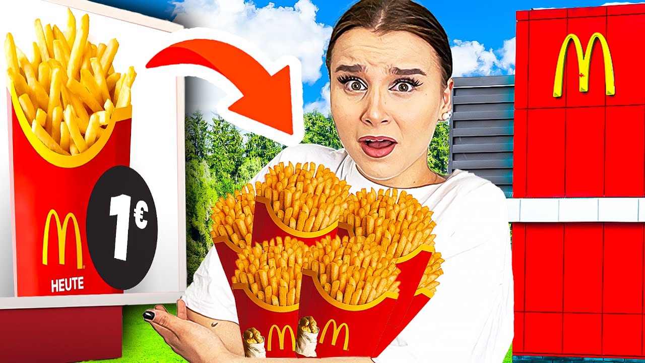 ALLES KAUFEN & ESSEN 🍟😰 was als erstes auf Speisekarte steht !  (für 24 Stunden) - Celina