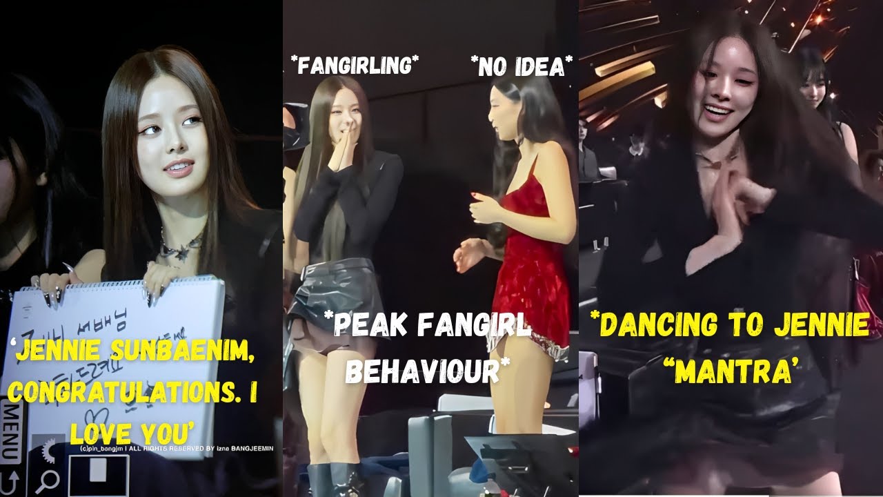 izna Jeemin fangirling over Jennie at GDA 2026 for 1 and half minute straight