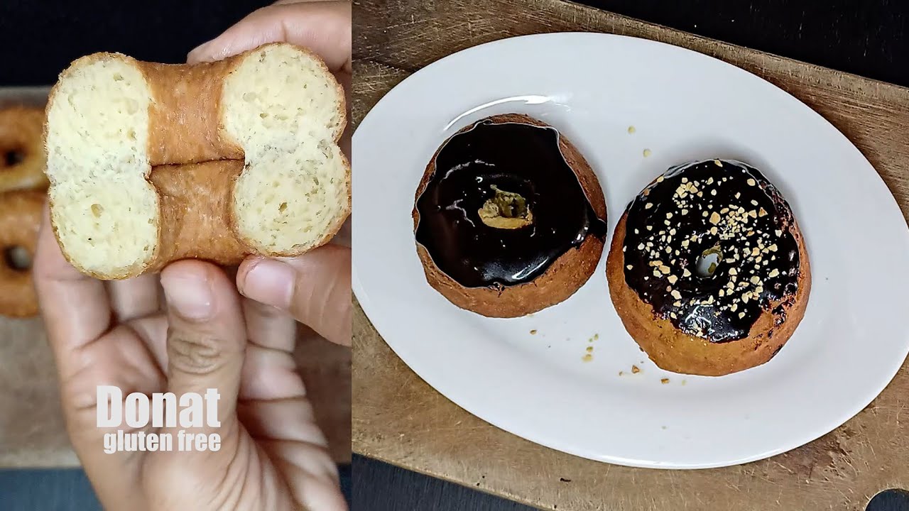 Resep Donat Gluten Free Tanpa Terigu Lembut Didalam Renyah Diluar || gluten free