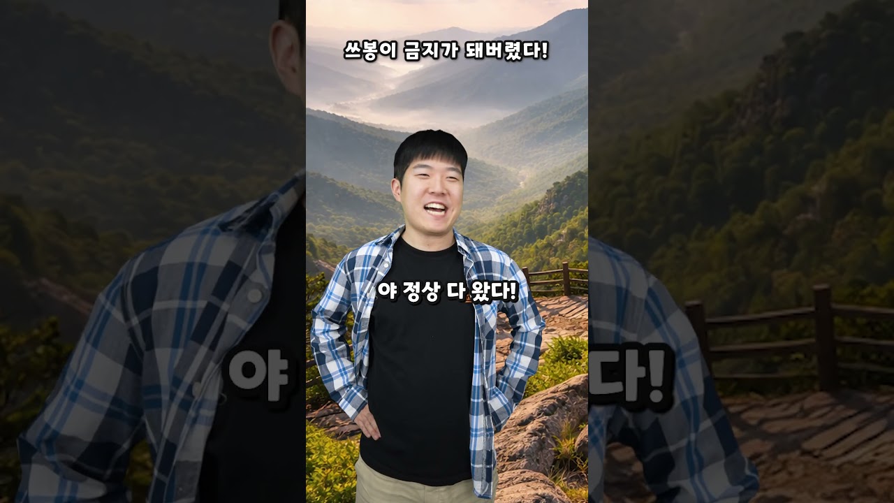 쓰레기봉투가 금지가 됐다고?🚫