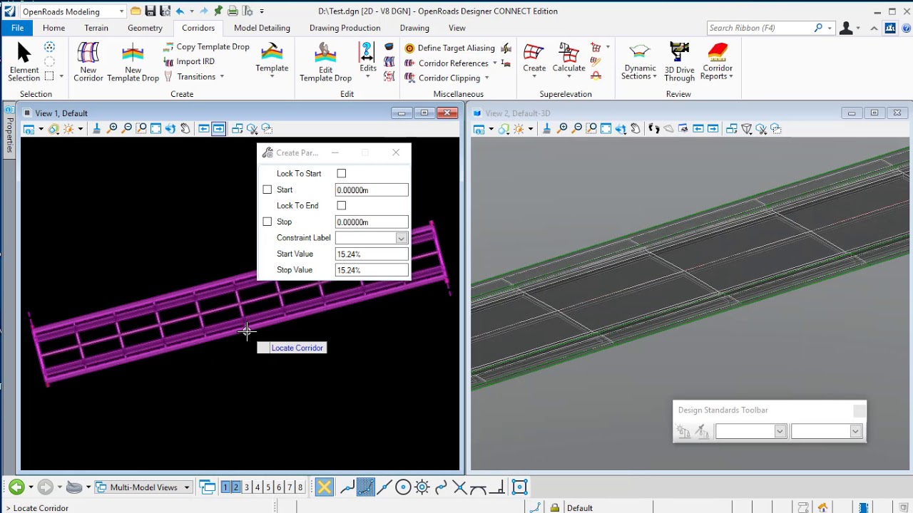Drop Kerb by Parametric Constraint