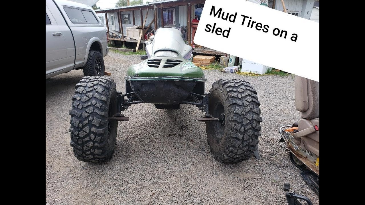 How to put wheels on a snowmobile, easily!
