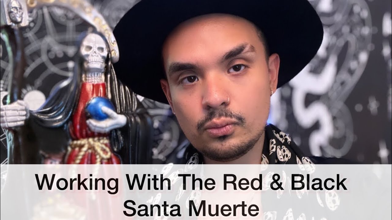 Working With The Red & Black Santa Muerte