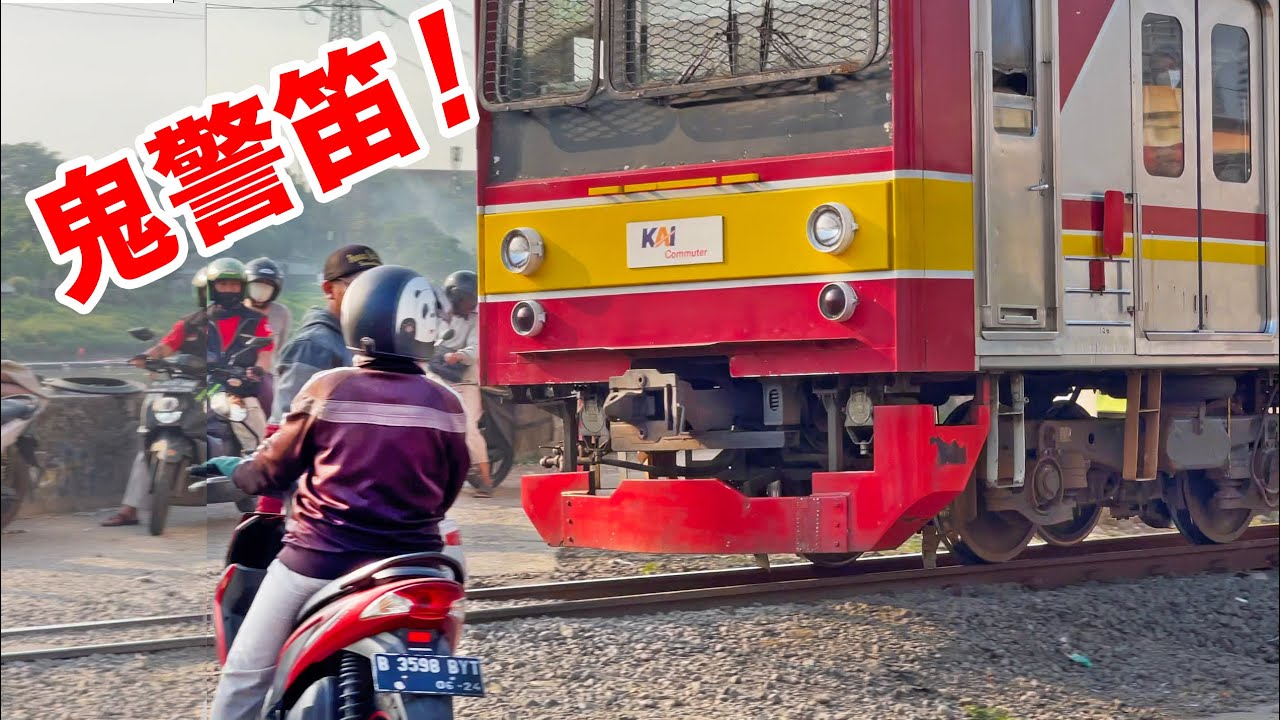 【危ない！】あわや列車と接触？205系がスラム街を走る！ヒヤリハットな踏切特集編AWAS...Kereta! Kompilasi Perlintasan KRL di Tanah Abang