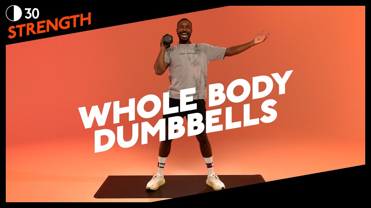 30 MIN | FULL BODY DUMBBELL WORKOUT with HERNS