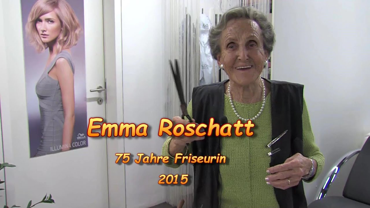 Emma Roschatt 75 Jahre Friseurin 2015