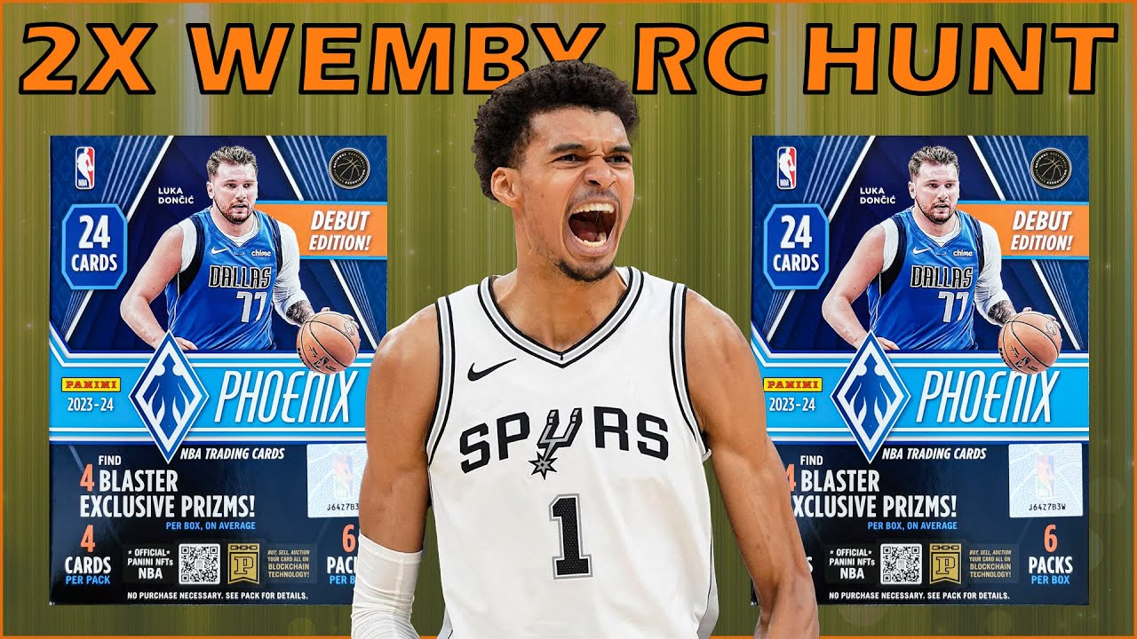 WEMBY ROOKIE CARD HUNT! Opening Two 23-24 PHOENIX NBA Blaster Boxes.