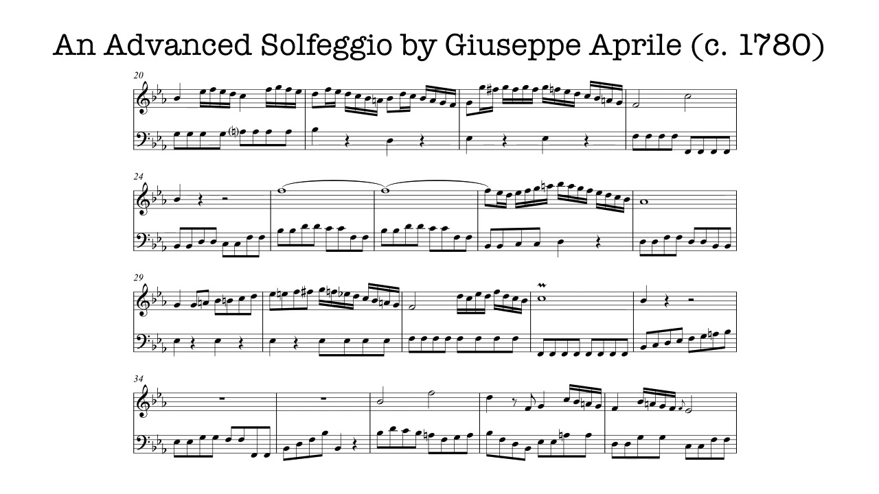 Video 8.5--An Advanced Solfeggio by Aprile
