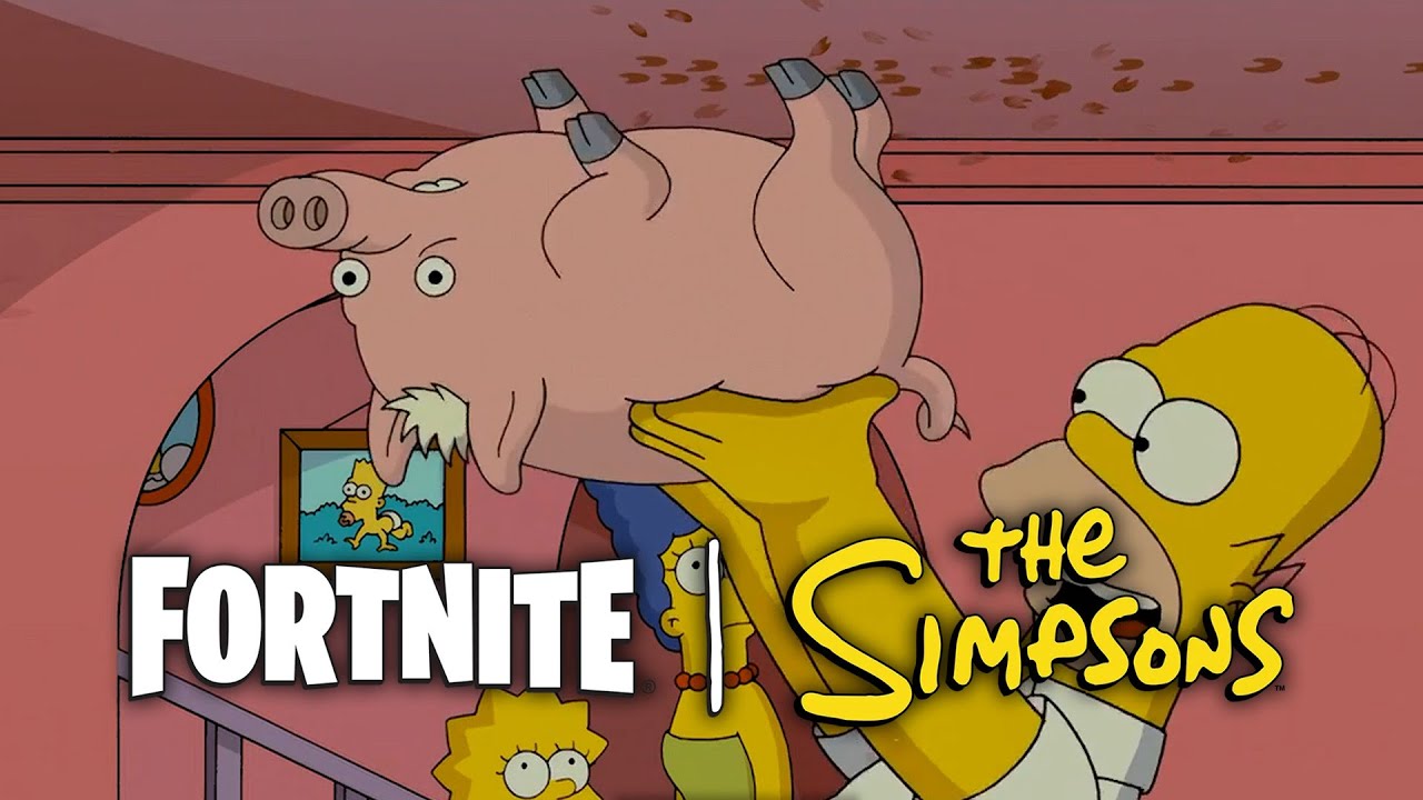 Spider Pig Easter Egg in Fortnite Simpsons