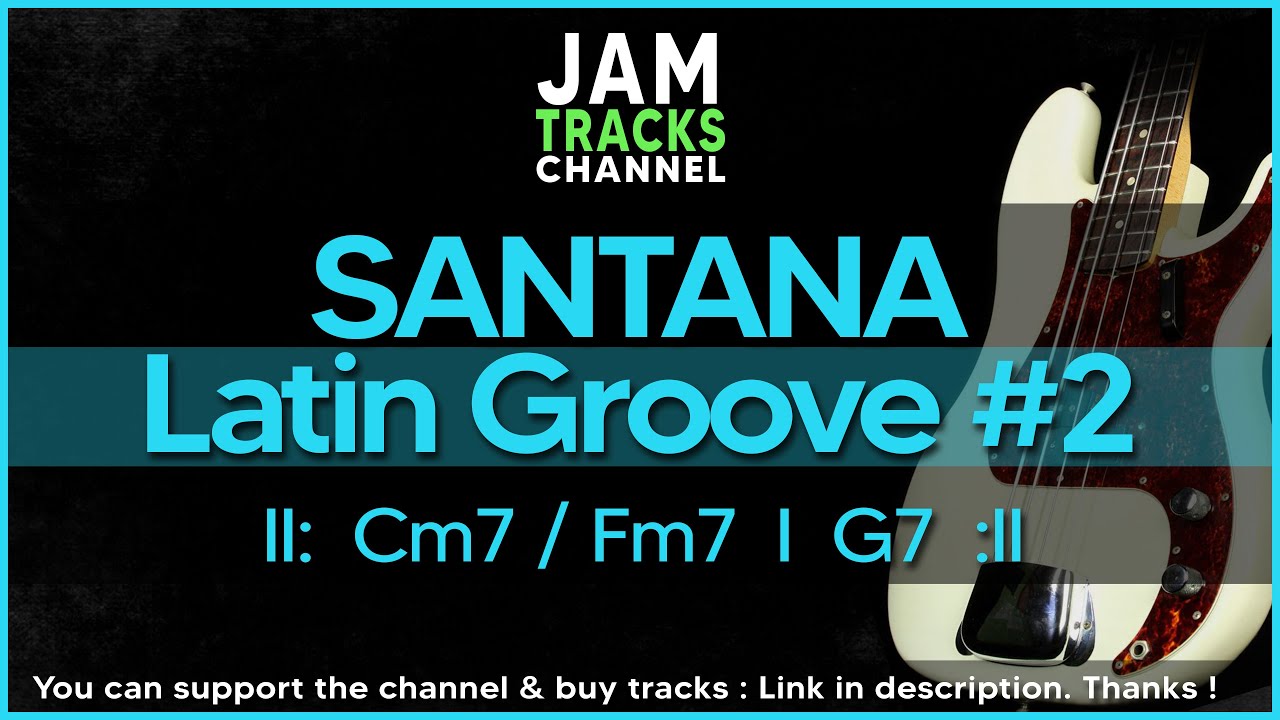 Santana Latin Groove #2 - Bass Backing Track in Cm