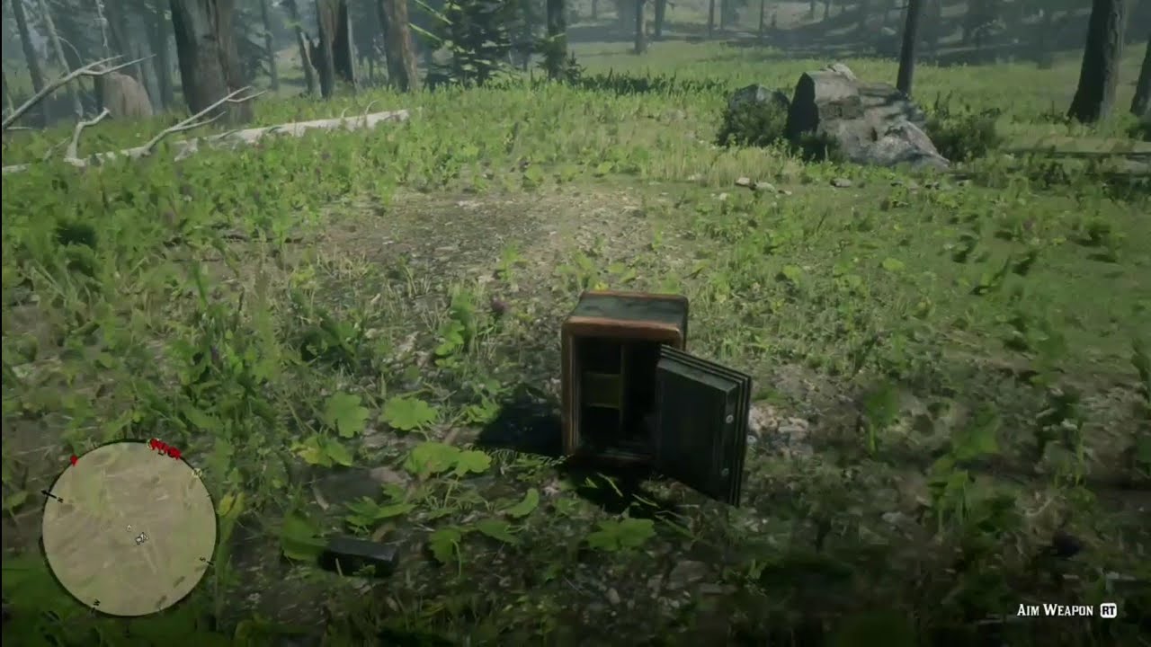 Red Dead Redemption 2 two men opening a safe