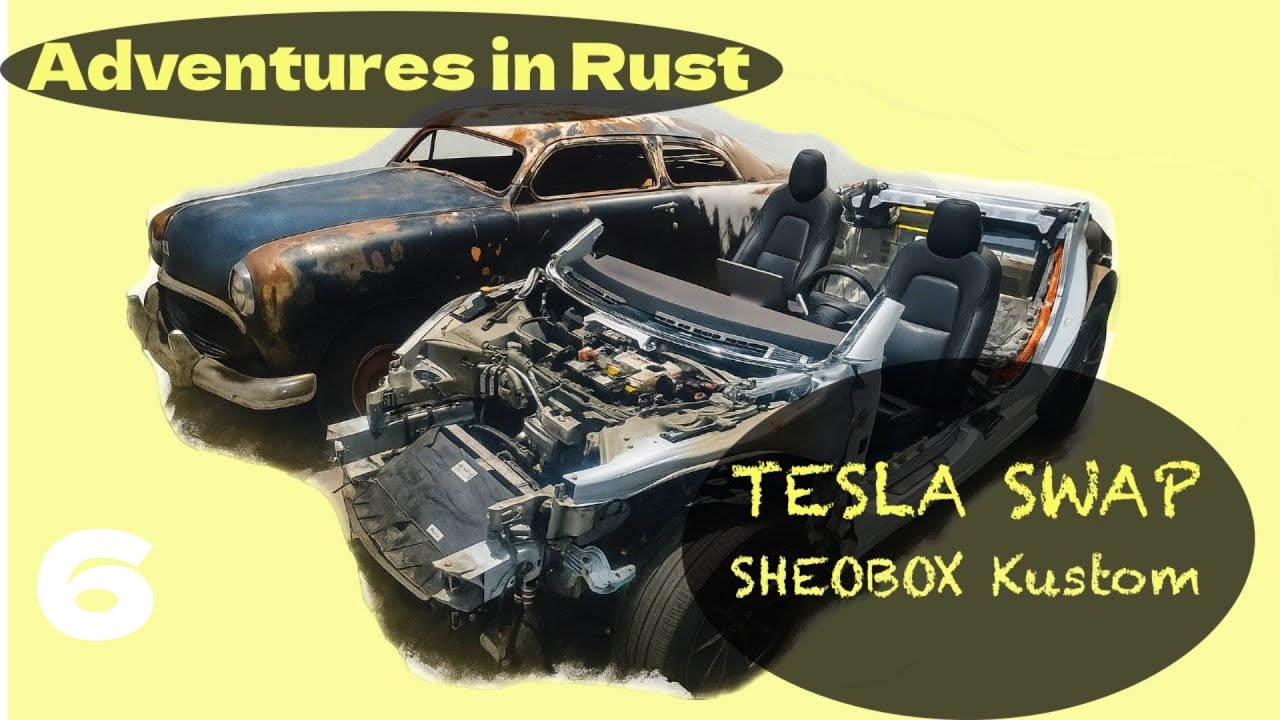 Ev conversion build, Tesla body swap, tear down underway, on the 