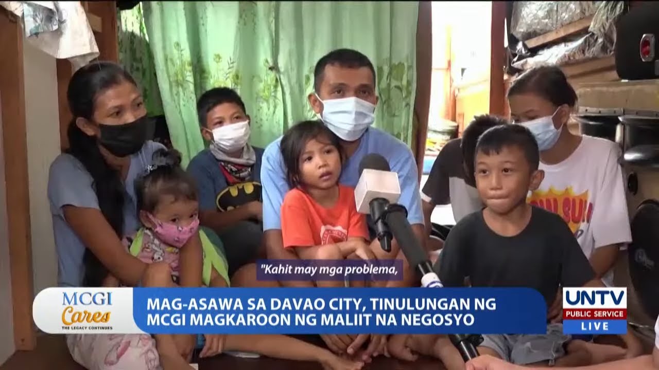 Maliit na negosyo, tulong ng MCGI sa mag-asawa sa Davao City,