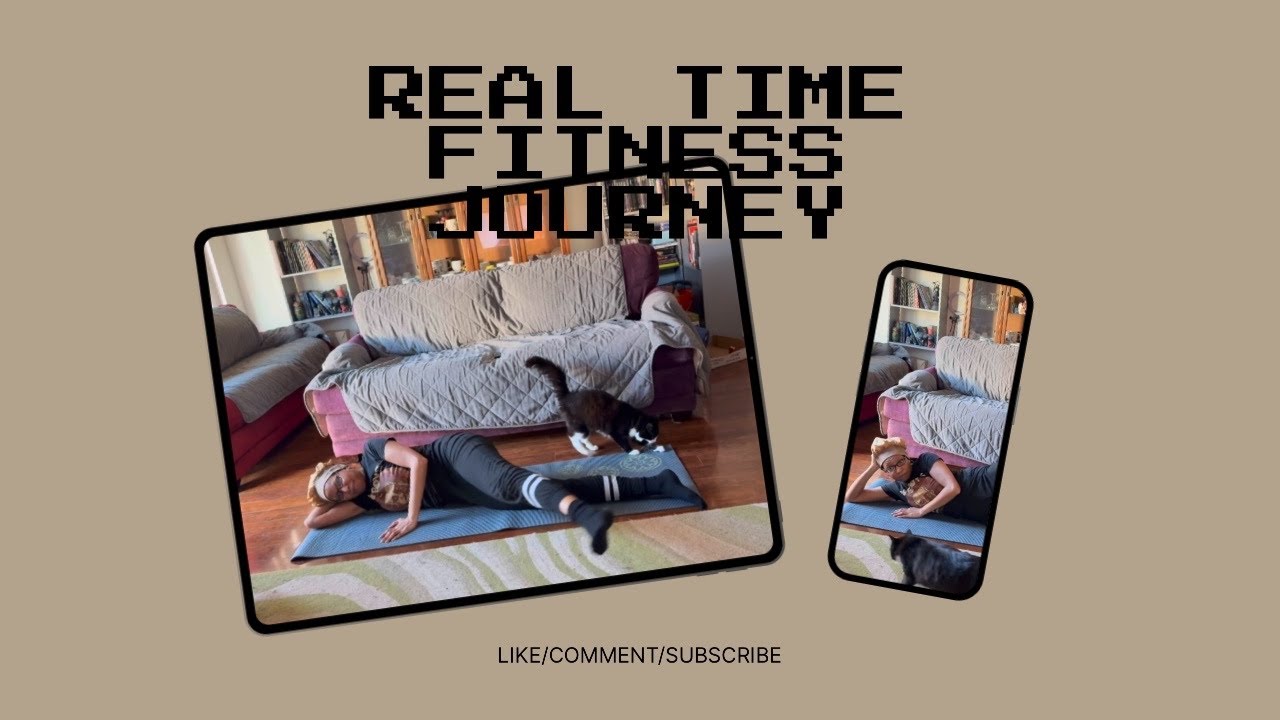 Real Time Fitness Journey | Day 12: Side Booty Burn and Chaotic Pets