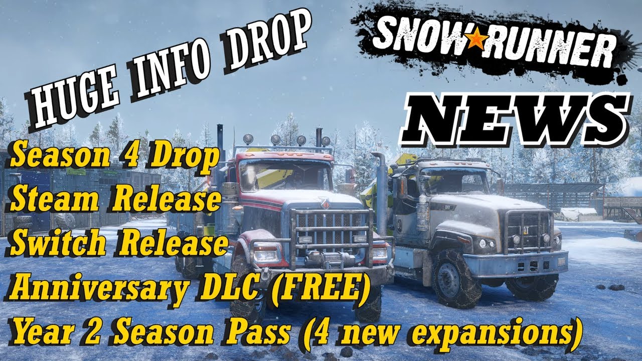SnowRunner - 2 Free Trucks + Year 2 Season Pass info