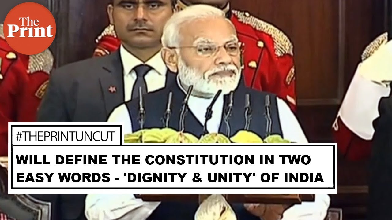 I would define the Constitution in two easy words - 'dignity & unity' of India: PM Modi