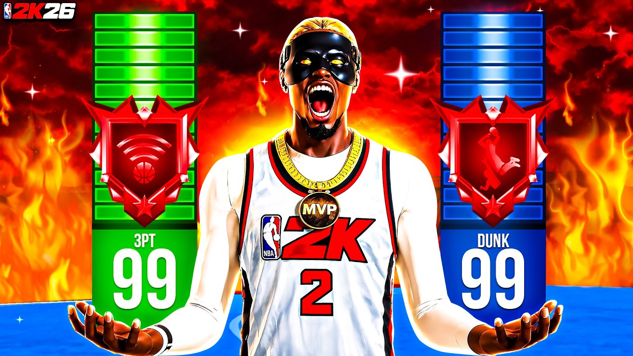 99 3-очковых бросков + 99 данков &mdash; это СВЕРХМОЩНО в NBA 2K26.
