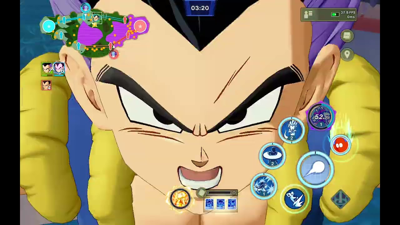 Dragon Ball Gekishin Squadra: Gotenks was playing with his father against another father 😁